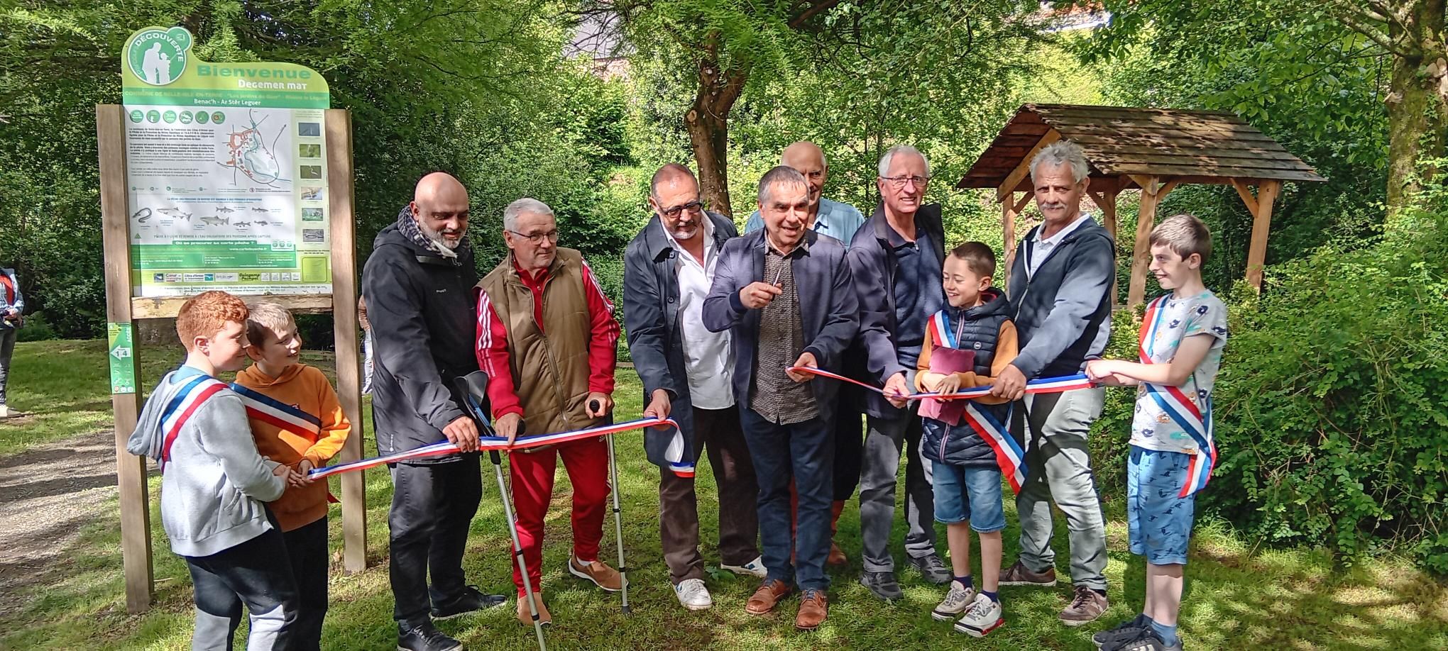 Inauguration le 14 juin 2024 du parcours découverte en rivière de Belle-Isle en Terre